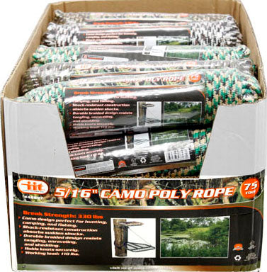 IIT 5/16'' x 75' CAMO POLY ROPE