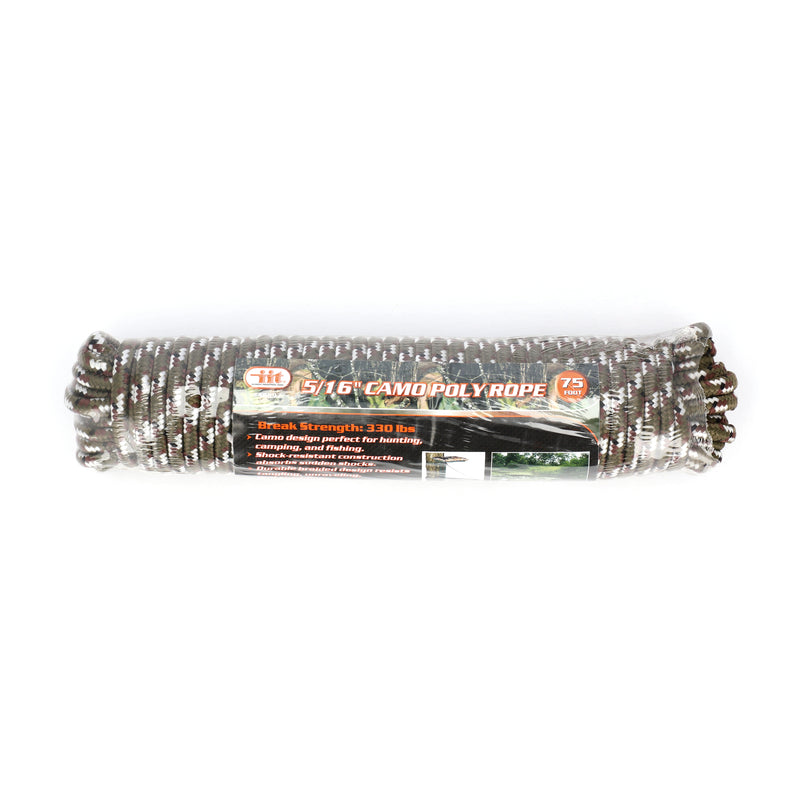 IIT 5/16'' x 75' CAMO POLY ROPE