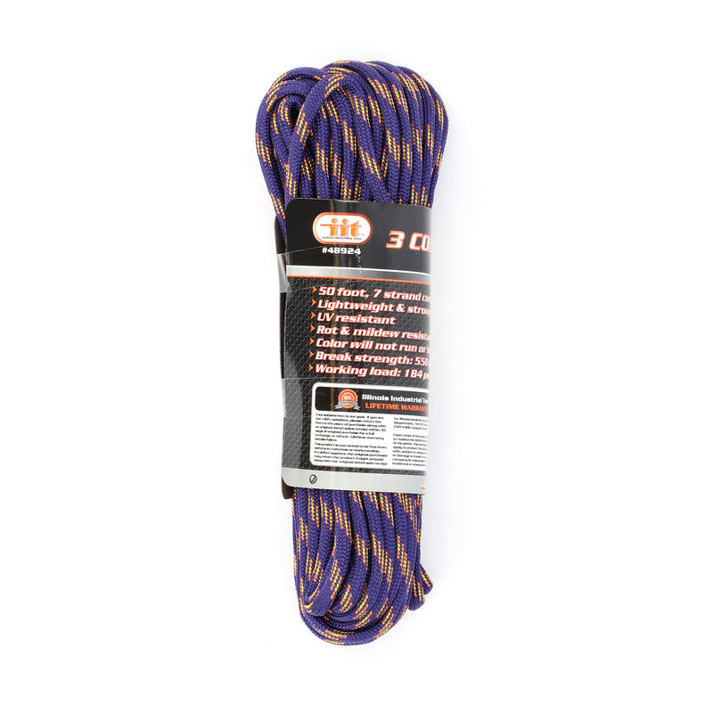 IIT 3 COLOR 50' 7-STRAND PARACORD