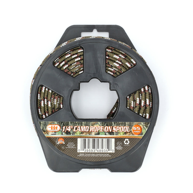 IIT 1/4'' x 65' CAMO ROPE ON SPOOL