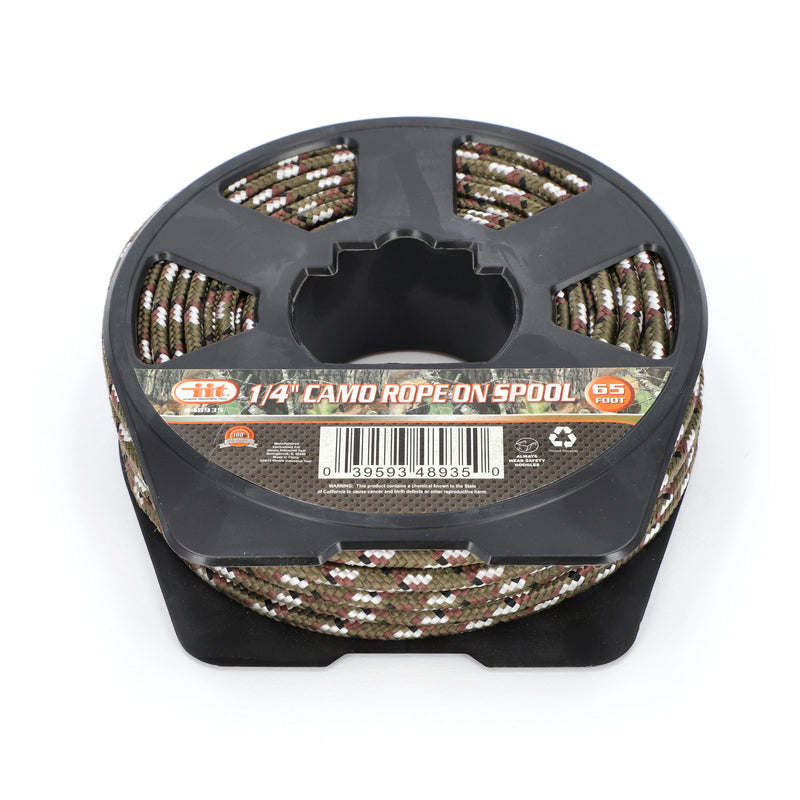 IIT 1/4'' x 65' CAMO ROPE ON SPOOL
