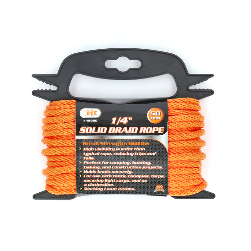 IIT 1/4'' x 50' SOLID BRAID ROPE