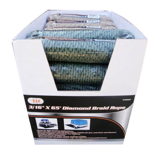 IIT 3/16'' x 65' DIAMOND BRAID ROPE