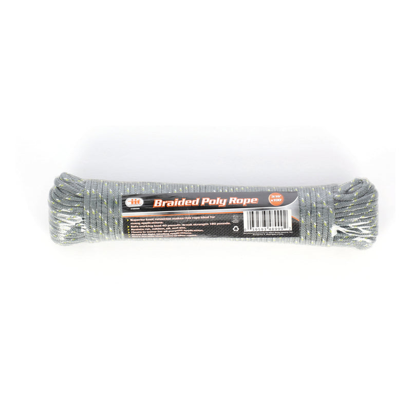 IIT 3/16'' x 100' BRAIDED POLY ROPE