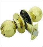 HH BALL PRIVACY DOOR KNOB POLISHED BRASS