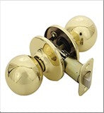 HH HELENA BALL PASSAGE DOORKNOB POLISHED BRASS