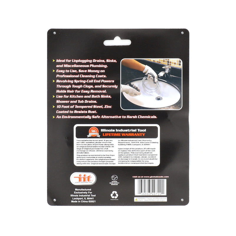IIT 10' SINK & DRAIN CLEANER