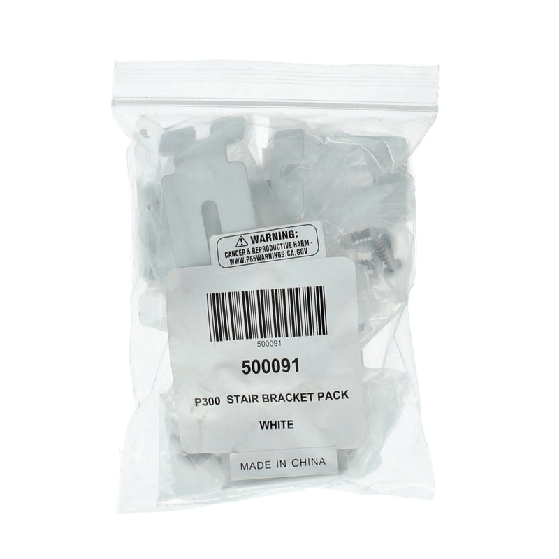 300 SERIES STAIR BRACKET KIT-WHITE WITH SCREWS