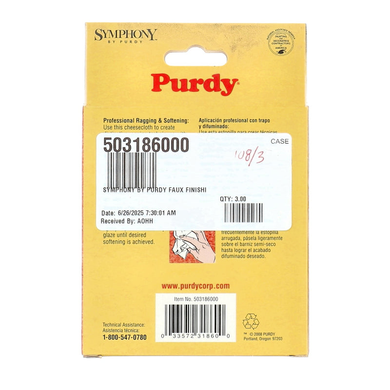 PURDY SYMPHONY 3PK CHEESECLOTH RESTRICTED SALES