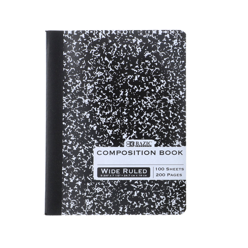 100 SHEET COMPOSITION BOOK WIDE RULED -NO ONLINE SALES