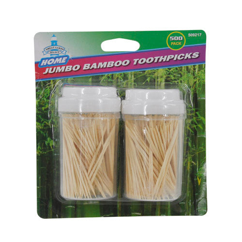 500pk JUMBO BAMBOO TOOTHPICKS