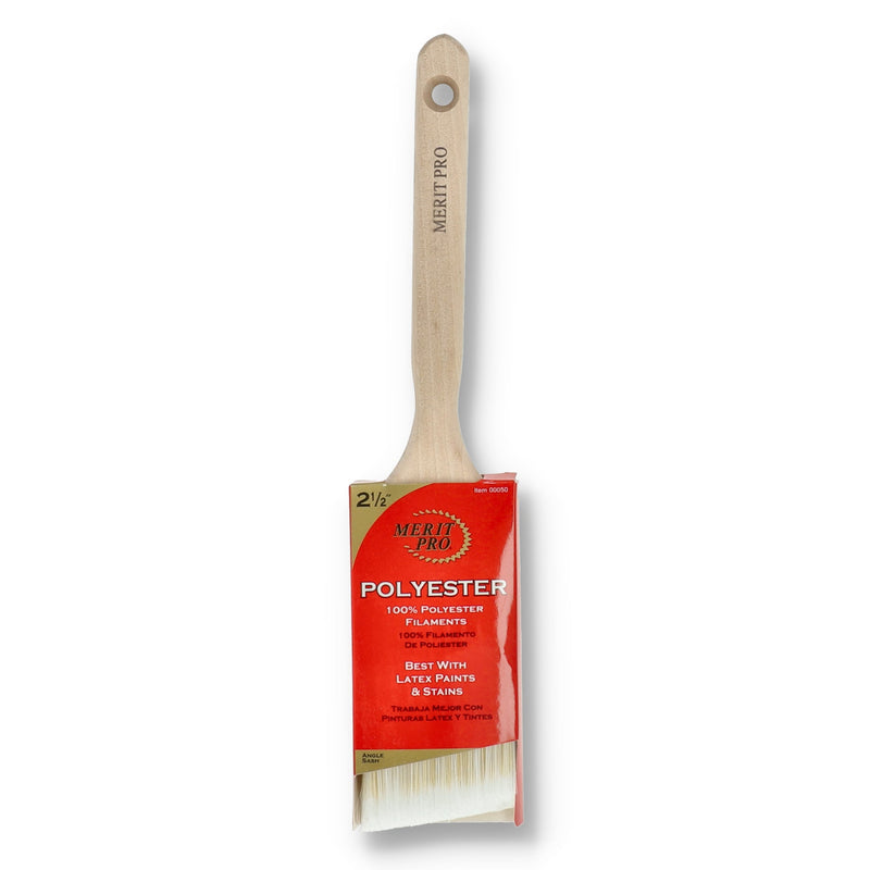 MERIT PRO 2-1/2'' ANGLE BRUSH 100% POLYESTER FILAMENTS
