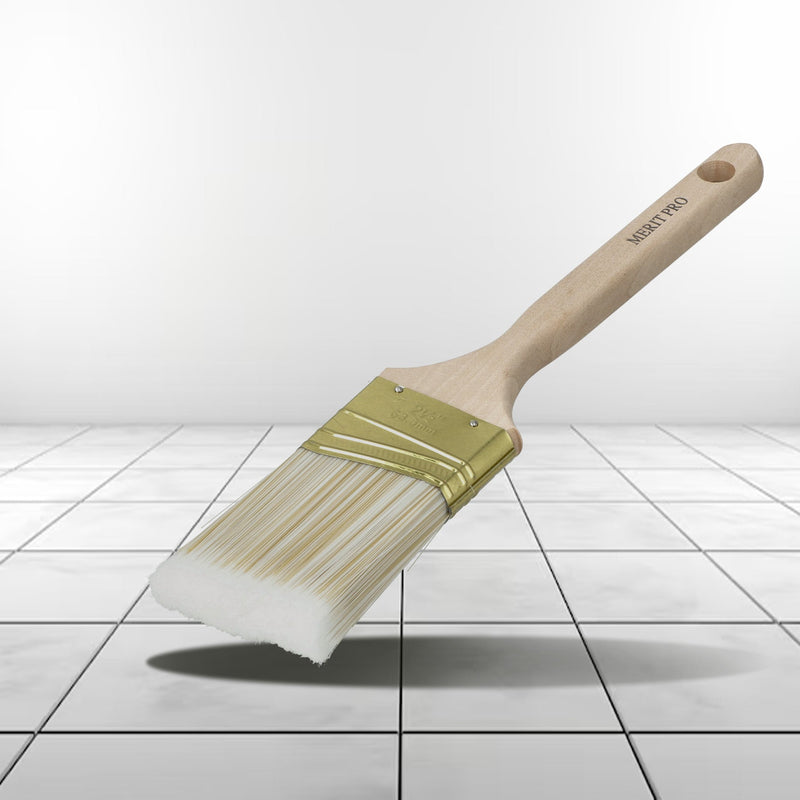 MERIT PRO 2-1/2'' ANGLE BRUSH 100% POLYESTER FILAMENTS