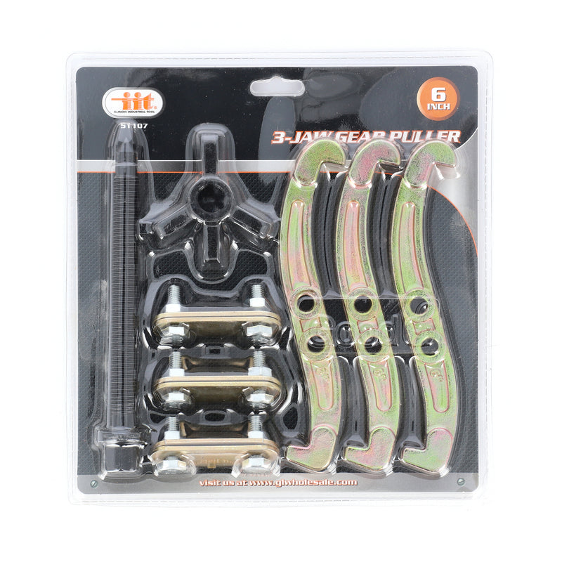 IIT 6'' 3-JAW GEAR PULLER GALVANIZED FINISH