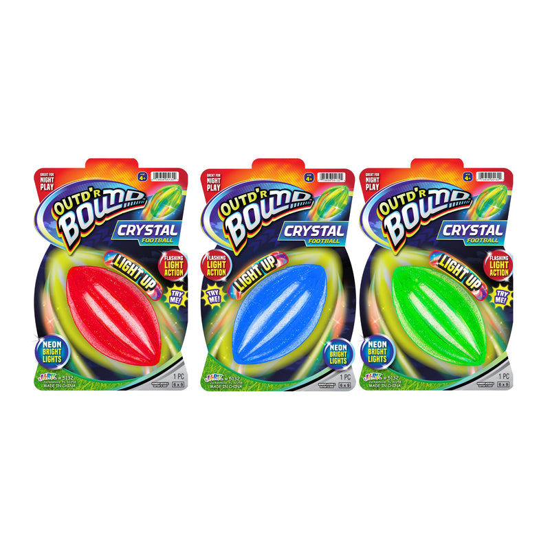 LIGHT UP FLASHING LED CRYSTAL FOOTBALL
