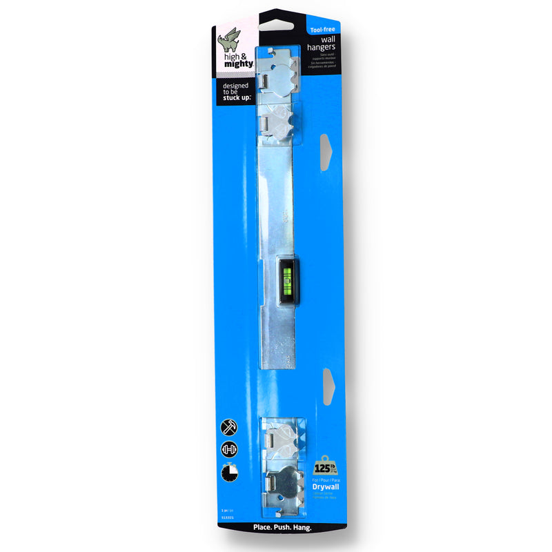 16'' TOOL FREE WALL HANGER w/LEVEL 125LB CAPACITY