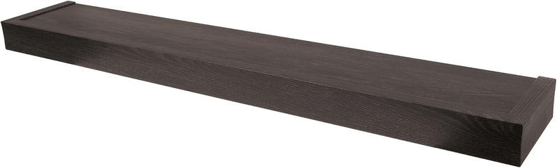 HIGH & MIGHTY 36'' ESPRESSO FLOATING WALL SHELF 25LB BROWN BOX