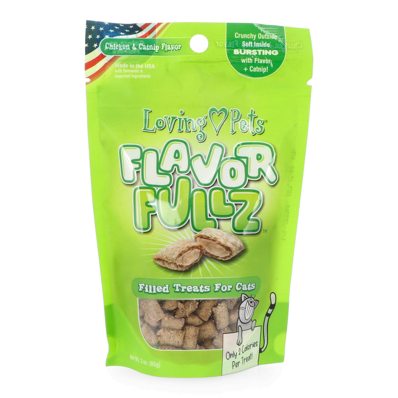 FLAVORFULLZ 3OZ CAT TREATS CATNIP & CHICKEN USA MADE
