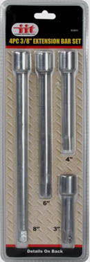 IIT 4pc 3/8'' EXTENSION BAR SET