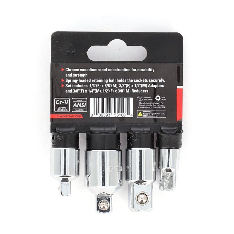 IIT PRO 4PC SOCKET ADAPTER & REDUCER SET