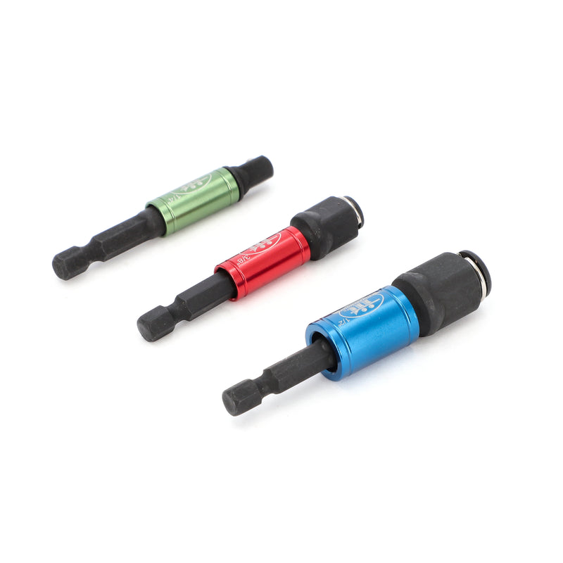 IIT PRO 3pc 2-in1 SWIVEL SLEEVE SOCKET & BIT ADAPTERS