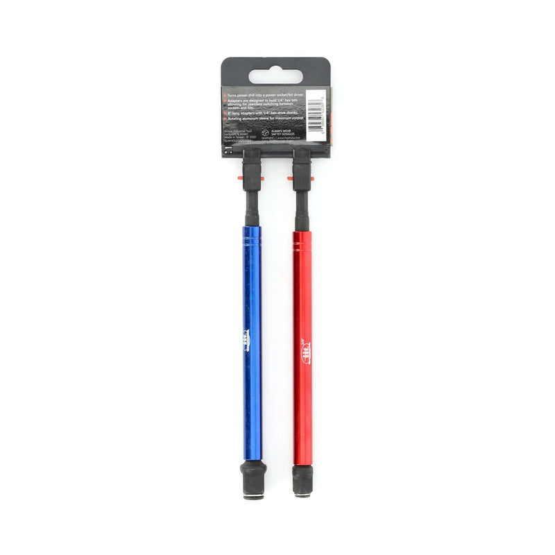 IIT PRO 2pc 8'' 2-in1 SWIVEL SLEEVE SOCKET & BIT ADAPTERS