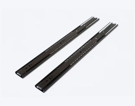 RELIABILT 16'' SOFT CLOSE SIDE MOUNT DRAWER SLIDE 100LB CAPACITY MATTE BLACK