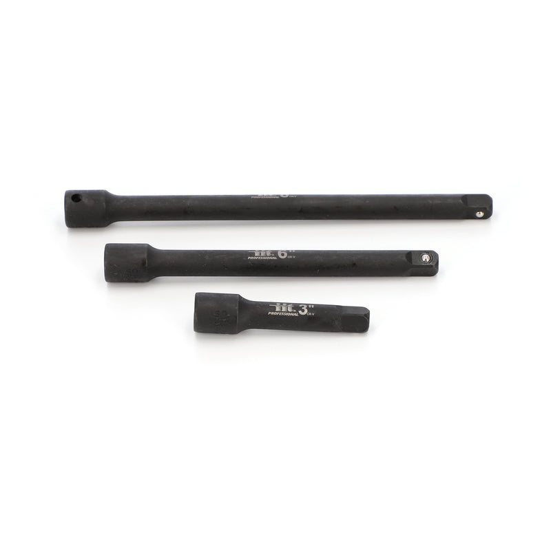 IIT PRO 3pc 3/8'' IMPACT EXTENSION BAR SET 3-6-8''