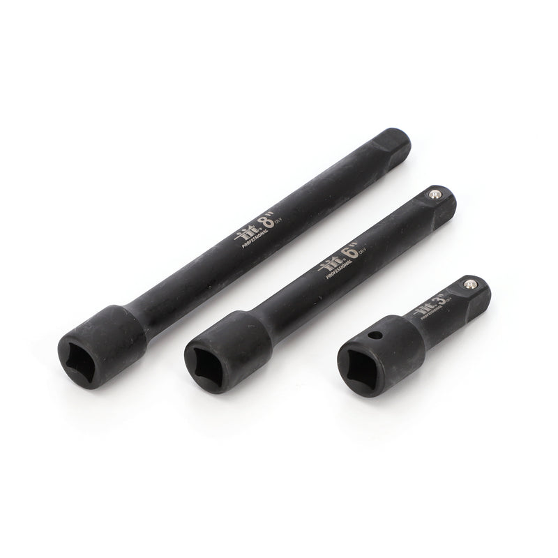 IIT PRO 3pc 1/2'' IMPACT EXTENSION BAR SET 3-6-8''