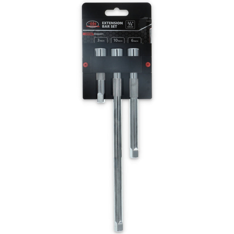 IIT PRO 3pc 3/8'' EXTENSION BAR SET 3-6-10''
