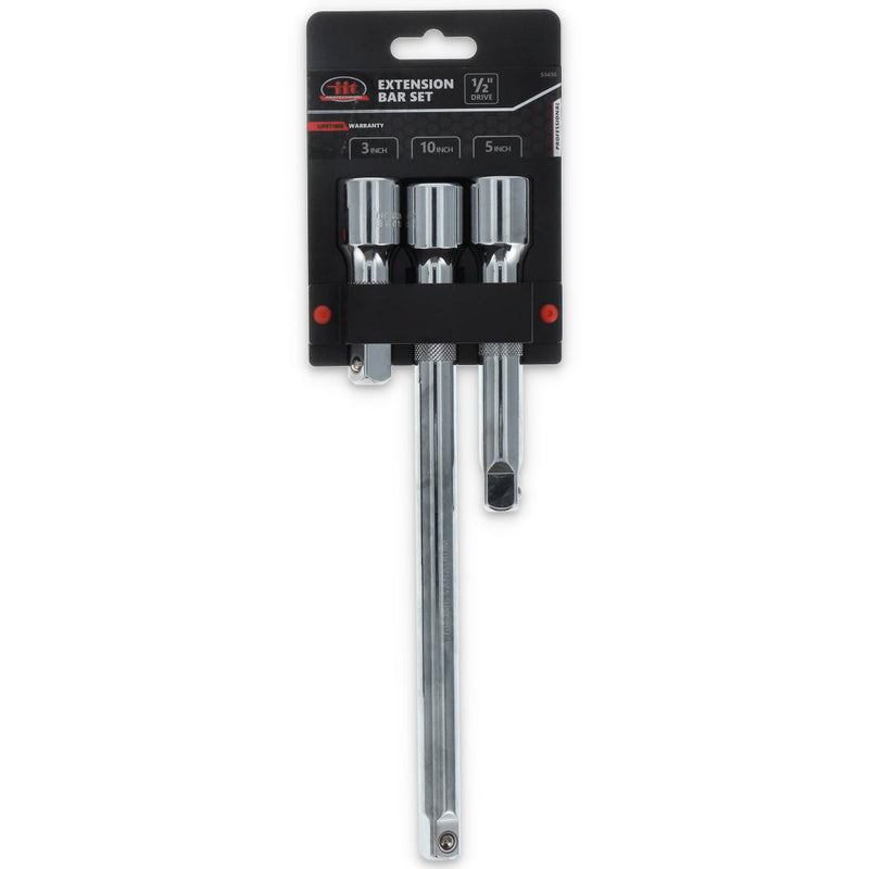 IIT PRO 3pc 1/2'' EXTENSION BAR SET 3-5-10''