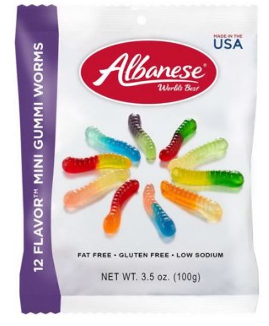 ALBANESE MINI WORMS 12 FLAVOR