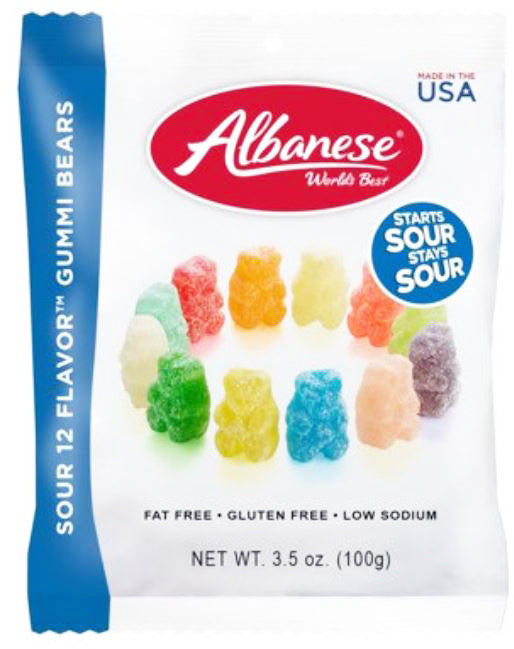 ALBANESE SOUR BEARS 12 FLAVOR