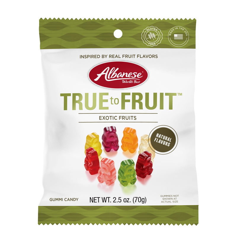 ALBANESE EXOTIC GUMMI BEAR 8 FLAVORS LOW SODIUM