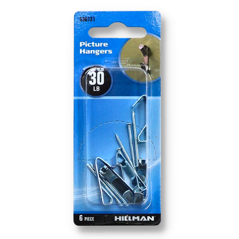 HILLMAN 6PC 30LB PICTURE HANGERS