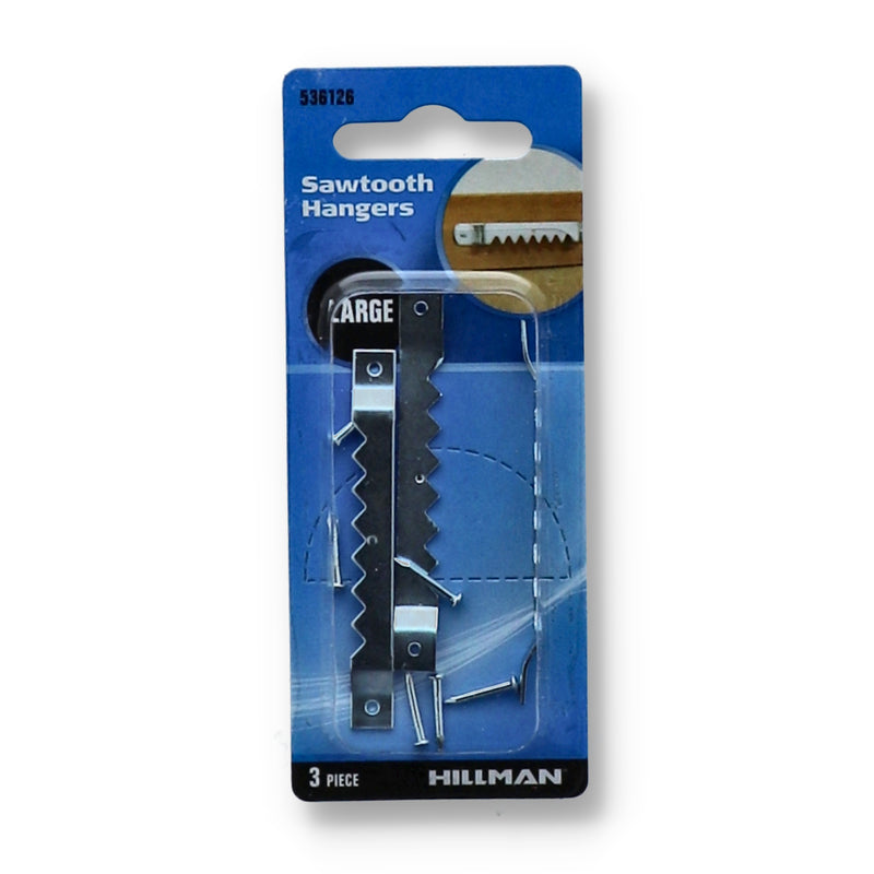 HILLMAN 3pk LRG SAWTOOTH HANGERS