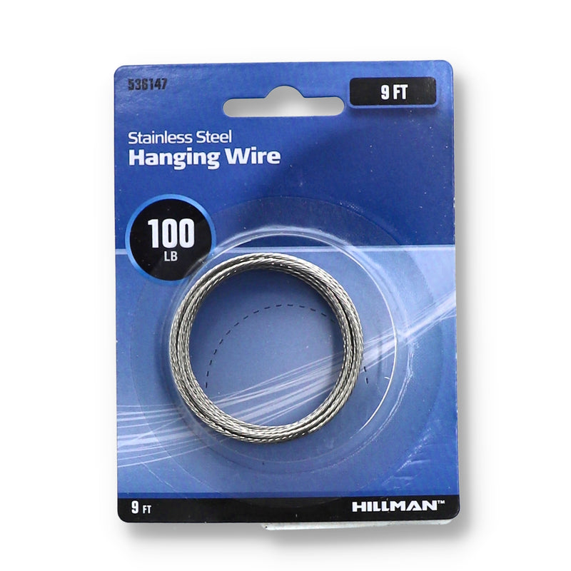 HILLMAN 9' 100LB STAINLESS HANGING WIRE