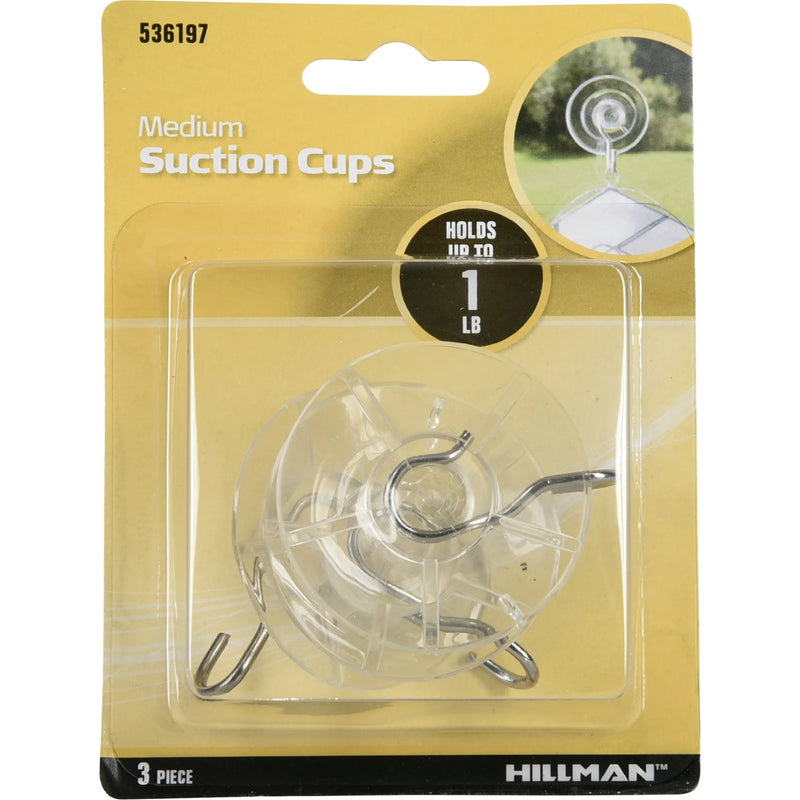 HILLMAN 4PK SMALL SUCTION CUPS HOLDS 1/2LB