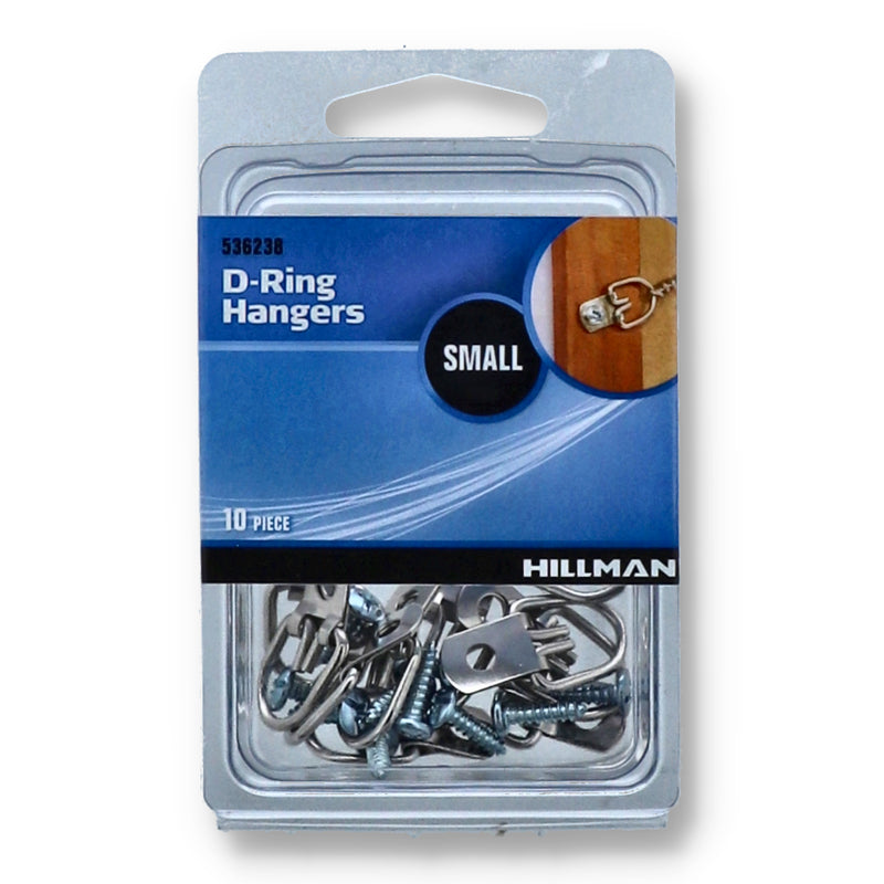 HILLMAN 10PC SMALL D-RING HANGERS