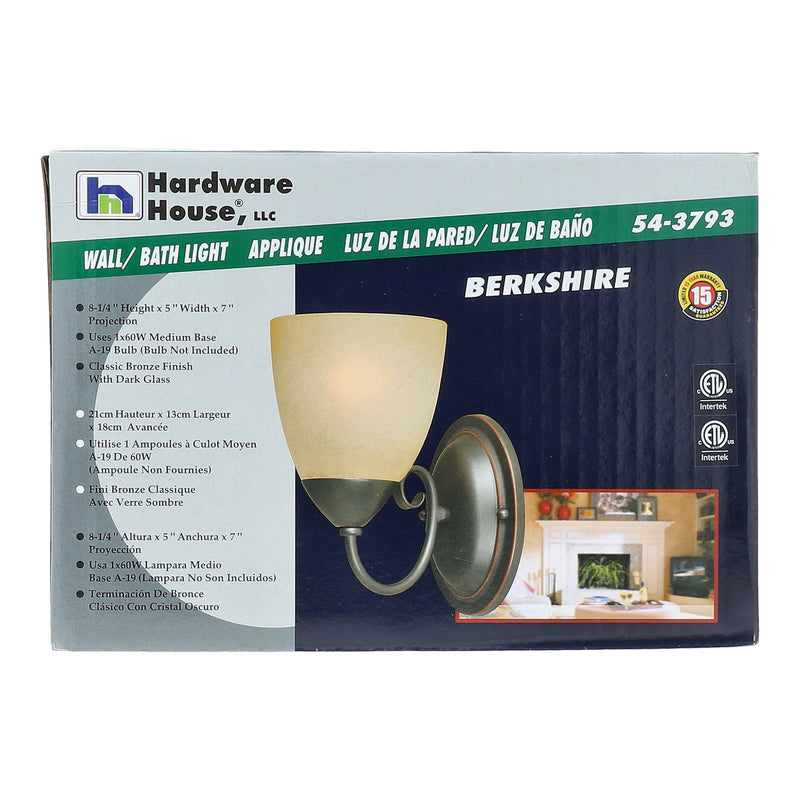 1LT WALL LIGHT ORB