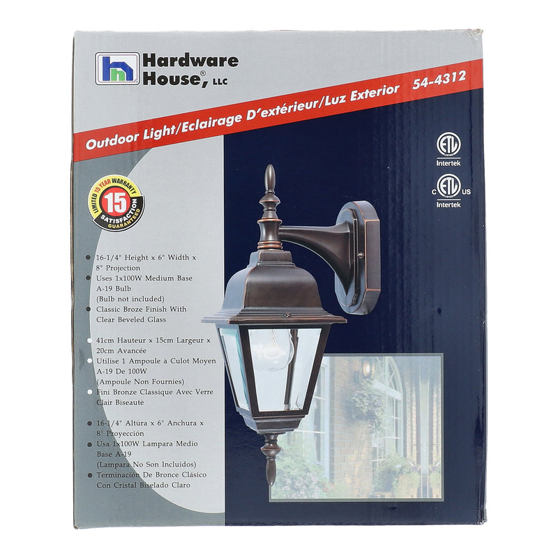 1LT WALL LIGHT RUST