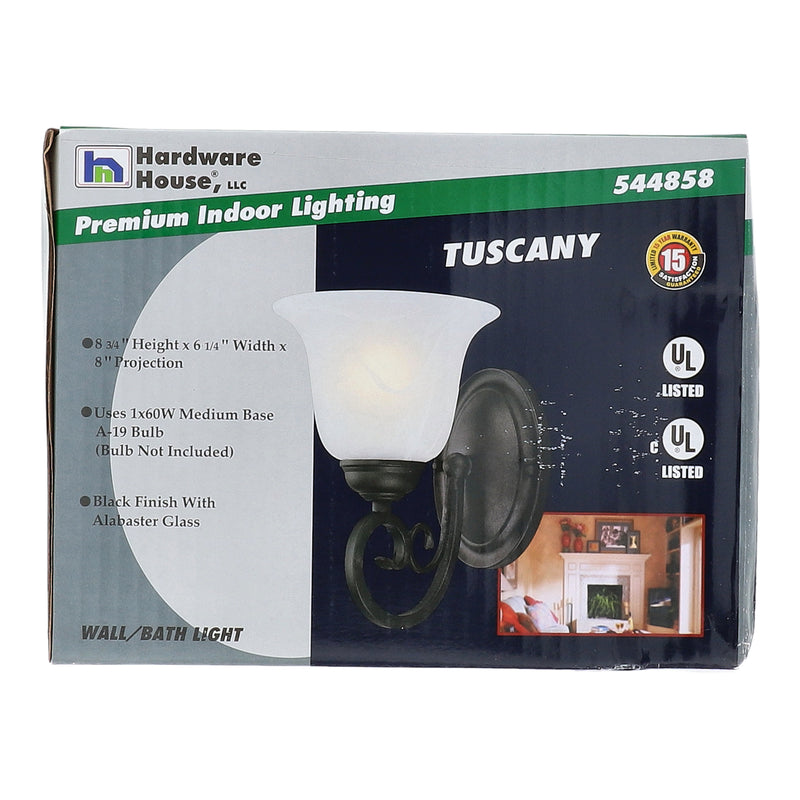 TUSCANY 1LT WALL/BATH LIGHT
