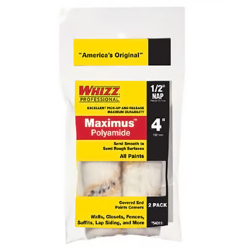 WHIZZ MAXIUMUS 2PK 4'' POLYAMIDE ROLLER COVER 3/4'' NAP