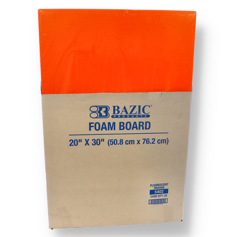 20x30'' NEON ORANGE FOAM BOARD -NO ONLINE SALES
