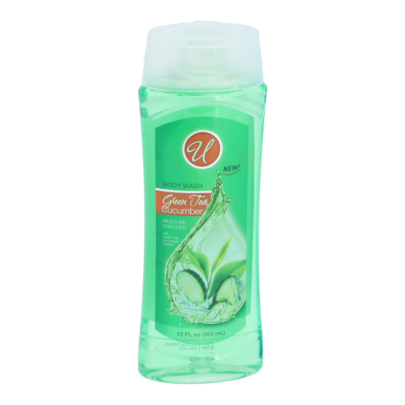 12oz BODY WASH GREEN TEA -CUCUMBER