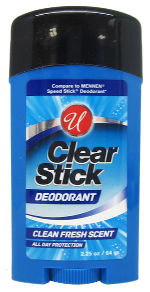 2.25oz CLEAR MENS DEODORANT STICK