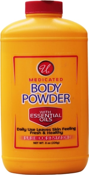 8oz MEDICATED CORNSTARCH BODY POWDER