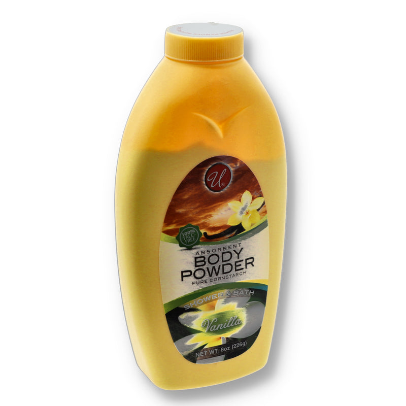 8OZ CORNSTARCH BODY POWDER VANILLA