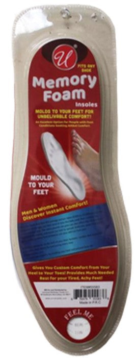 U MEMORY FOAM INSOLES FITS ANY SHOE
