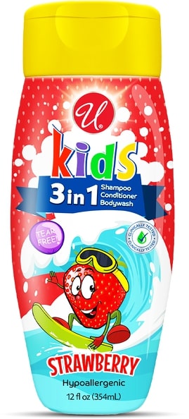 12oz KIDS 3 IN 1 SHAMPOO STRAWBERRY